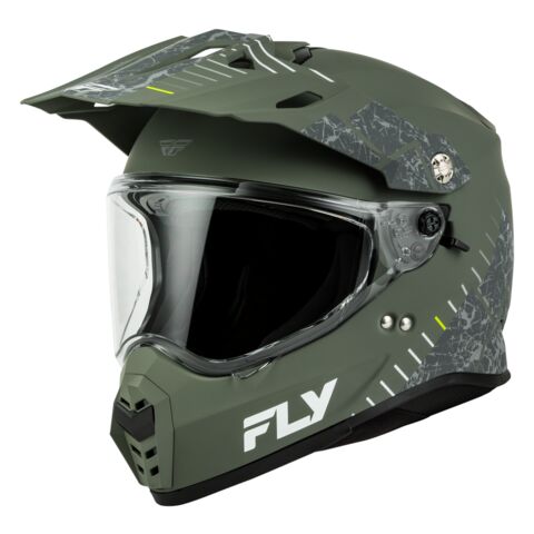 Fly Racing Trekker Granite Helmet Matte Sage/Grey / SM [Blemished - Good]