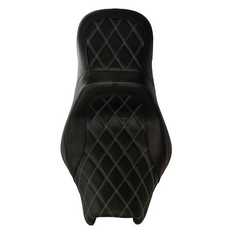 Danny Gray Weekday IST Diamond Stitch 2-Up Seat with AirHawk Technology For Harley Softail 2018-2020 [Open Box]