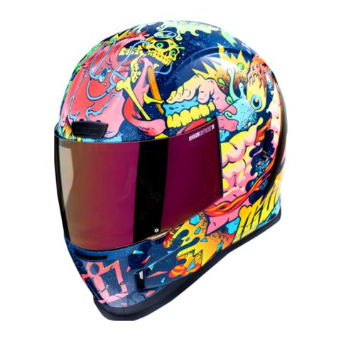 Icon Airform Scatterbrain Helmet Pink/Yellow / LG [Blemished - Good]