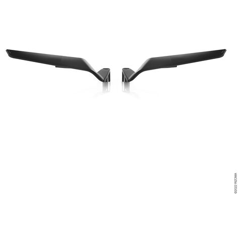 Rizoma Stealth Naked Mirrors Black [Blemished - Good]