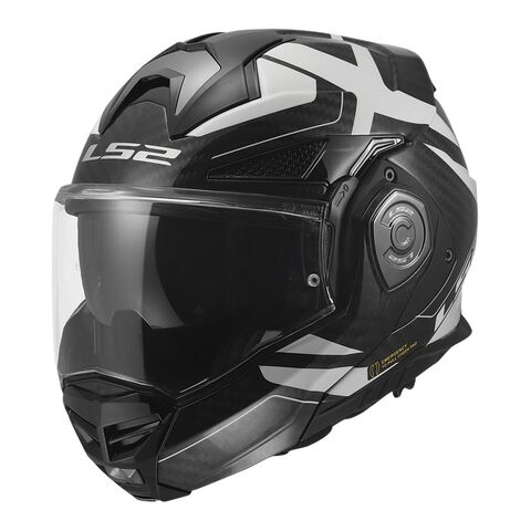 LS2 Advant X Carbon Halo Helmet Black/White / MD [Open Box]