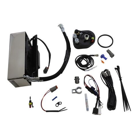UltraCool Below Regulator Mount Oil Cooler Kit For Harley Touring 2009-2016 Chrome [Open Box]