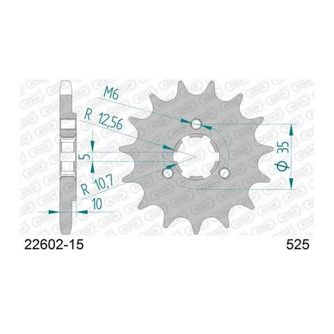 AFAM Standard Front Sprocket Suzuki DR650SE