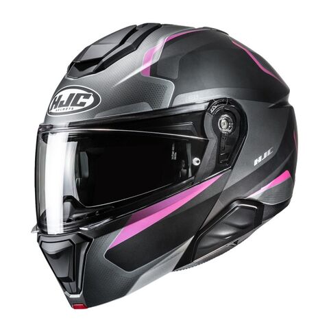 HJC i91 Felio Helmet Matte Black/Pink/Silver / XL [Open Box]