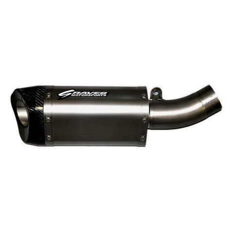 Graves Hexagonal Slip-On Exhaust Kawasaki ZX6R / ZX636 2009-2018 Titanium/Carbon Fiber / Slip-On [Open Box]
