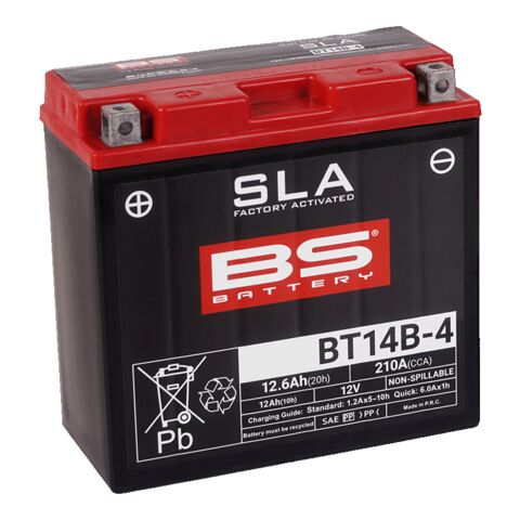 BS Battery BT14B-4 SLA Factory-Activated AGM Battery