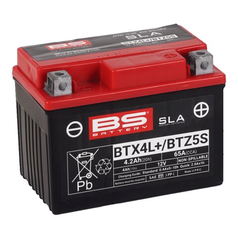 BS Battery BTX4L+/BTZ5S SLA Factory-Activated AGM Battery