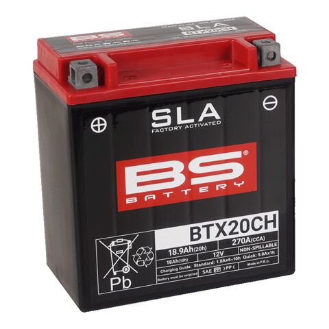 BS Battery BTX20CH SLA Factory-Activated AGM Battery