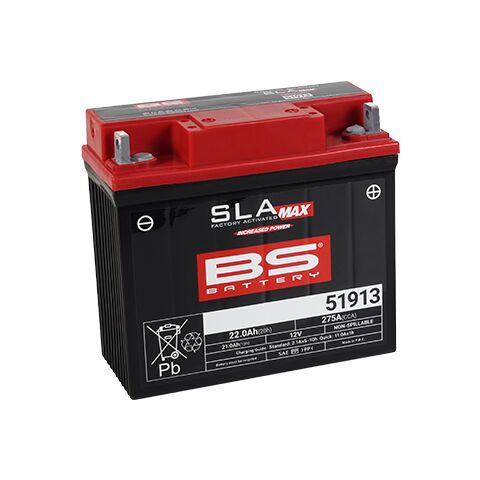 BS Battery 51913 SLA Max Factory-Activated AGM Battery
