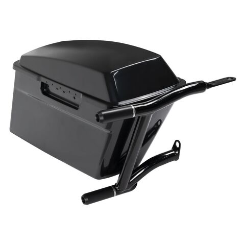HogWorkz Double Barrel Performance Saddlebag Guards For Harley Touring 2014-2025 Black [Previously Installed]