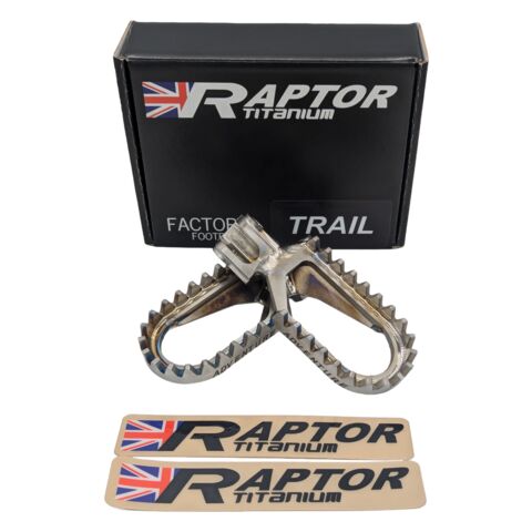 Raptor Titanium Footpegs Triumph 800cc-1200cc