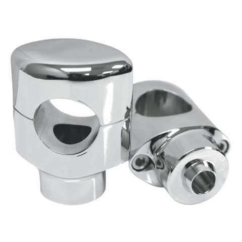 Drag Specialties 1 1/2" Big Buffalo Risers For Harley Springer Chrome [Blemished - Good]