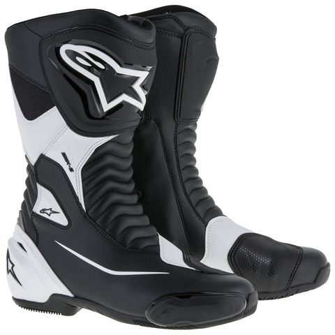 Alpinestars SMX S Boots Black/White / 46 [Blemished - Good]