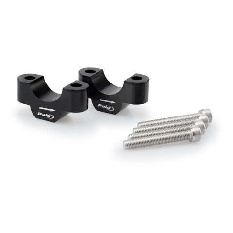 Puig 7/8" - 1 1/4" Handlebar Riser BMW R1200GS / R1250GS / Adventure 2007-2024 Black / 30mm Rise [Blemished - Good]