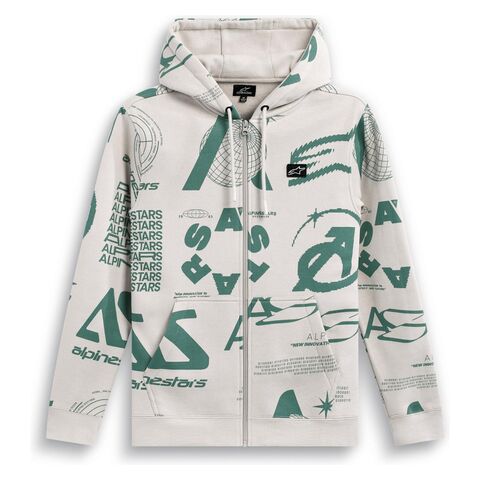 Alpinestars Determinant Hoody Off-White/Green / LG [Blemished - Good]