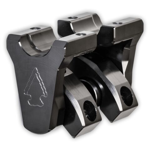 Rox 2" Pivoting Bar Risers Indian Scout / Bobber / Sixty 2015-2026 Black / 2" Tall [Blemished - Good]