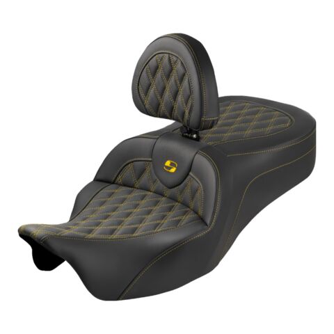 Saddlemen Roadsofa King LS Lattice Stitch Seat For Harley Touring 2008-2025
