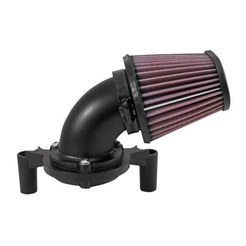 K&N High Flow Air Charger Short Intake Kit For Harley Touring 2008-2016 Black [Open Box]