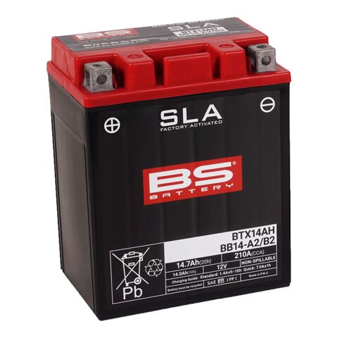 BS Battery BTX14AH SLA Factory-Activated AGM Battery