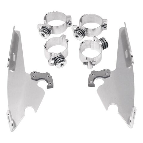 Memphis Shades Fats / Slim / Batwing Trigger-Lock Mount Kit For Harley Dyna / Softail 2006-2026 Polis... [Open Box]