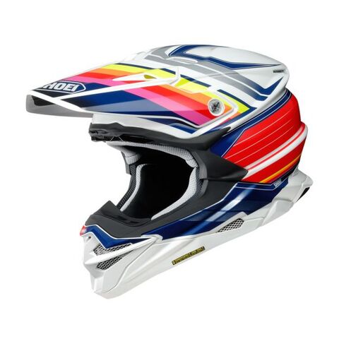 Shoei VFX-EVO Pinnacle Helmet LG / Blue/White/Red [Blemished - Good]