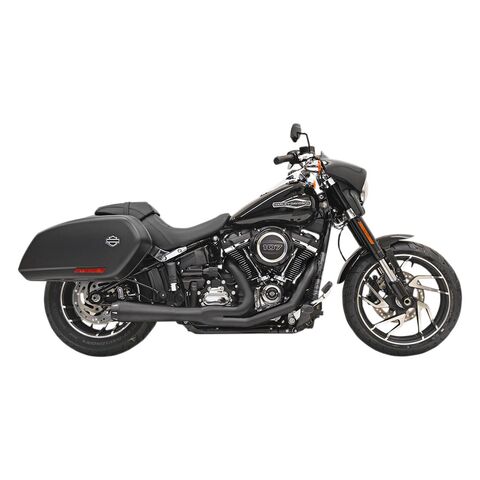Bassani Road Rage 2-Into-1 Exhaust For Harley Softail 2018-2024 Black [Open Box]