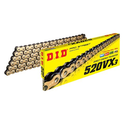 DID 520VX3 X-Ring Chain 110 Links / Gold [Blemished - Good]