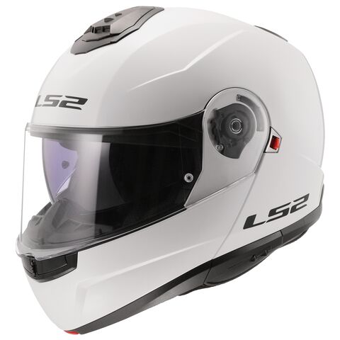 LS2 Strobe II Solid Helmet Gloss White / LG [Open Box]