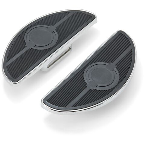 Milwaukee Twins Oval Mini-Floorboards With Mounts For Harley