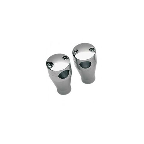Drag Specialties 1" Socket Handlebar Risers And Top Clamps For Harley 3" / Chrome [Open Box]