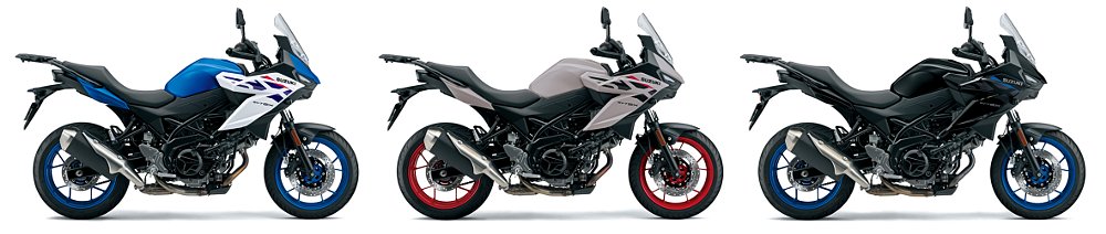 A lineup of the SV-7GX's three color options.