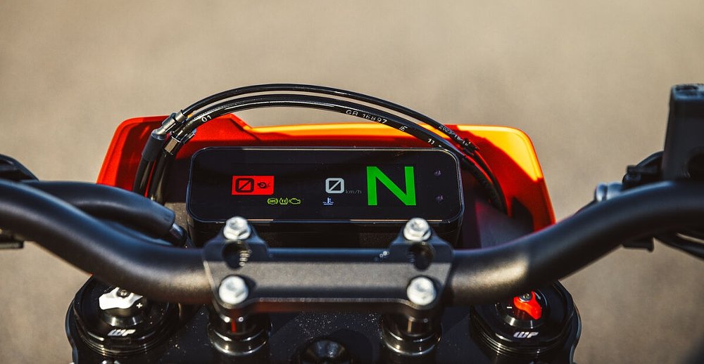 view of the full-color digital display