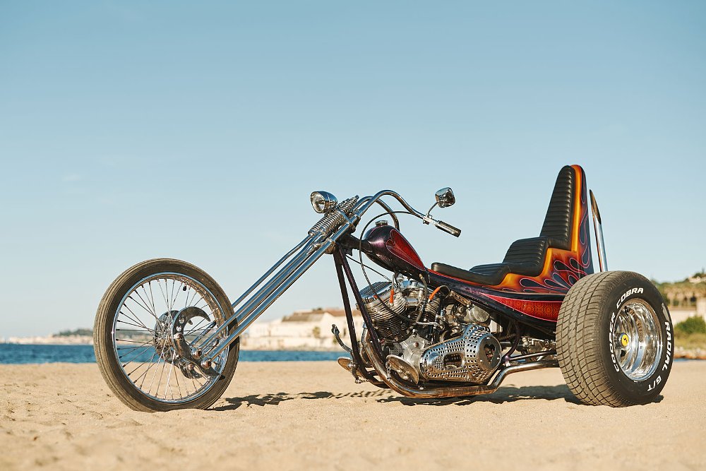 multi-colored 1970s style trike