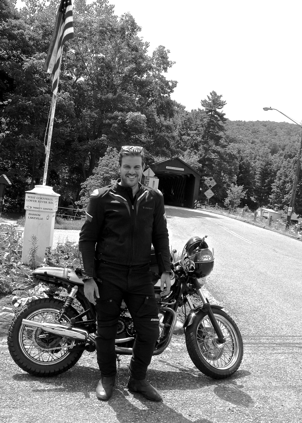 Spurgeon and covered bridge