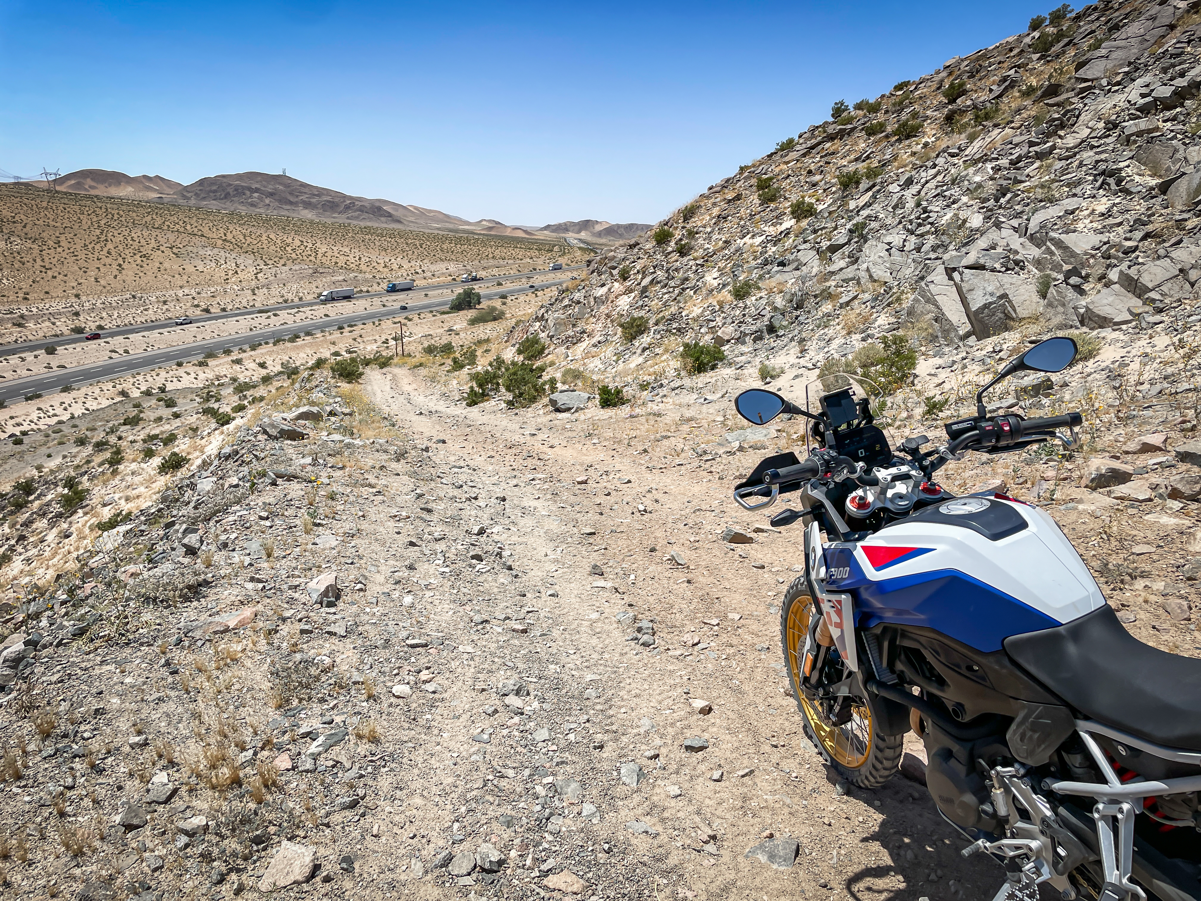 Highway riding on a BMW F 900 GS