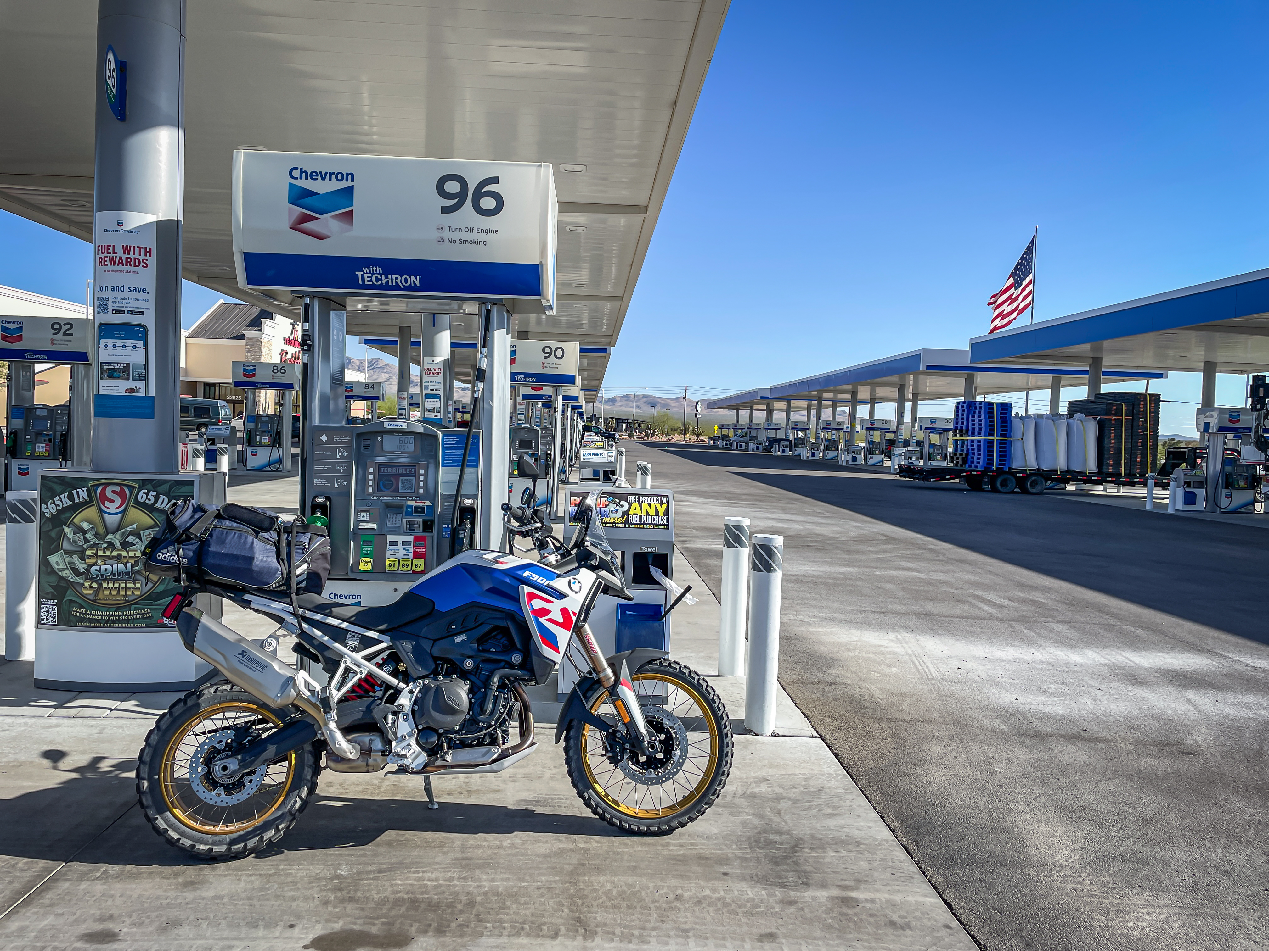 A BMW F 900 GS Leaving Las Vegas 