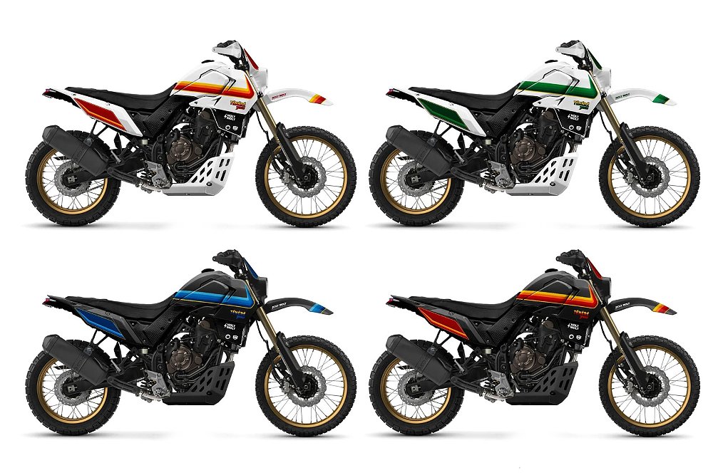 four studio photos of different color combinations