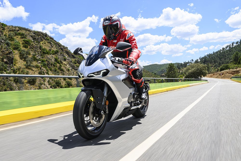 riding the Manx R on the road