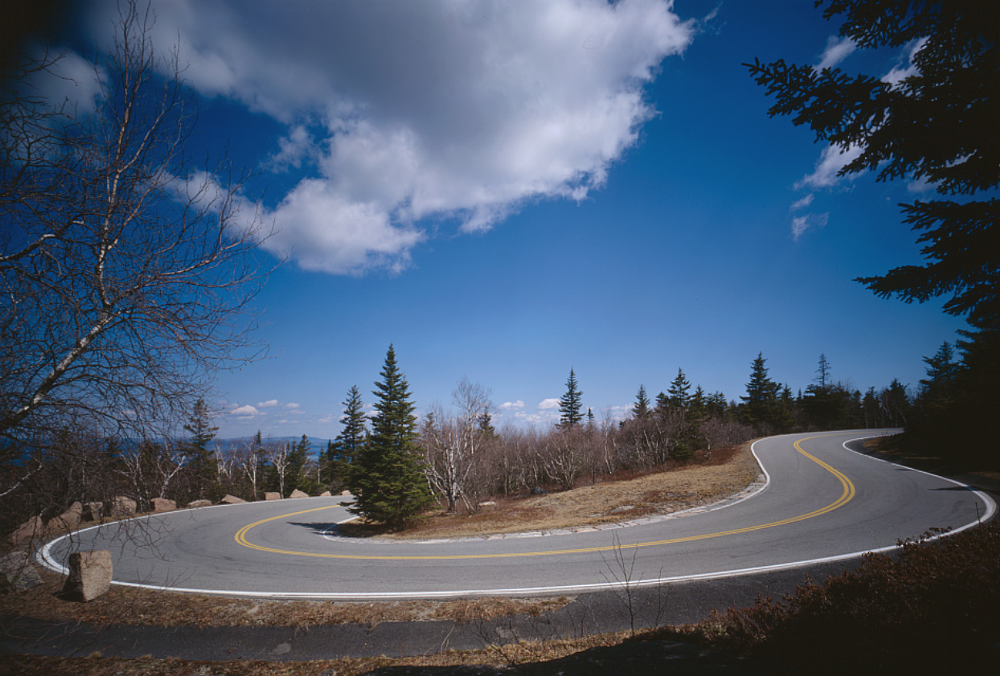 horseshoe turn on the mountain road