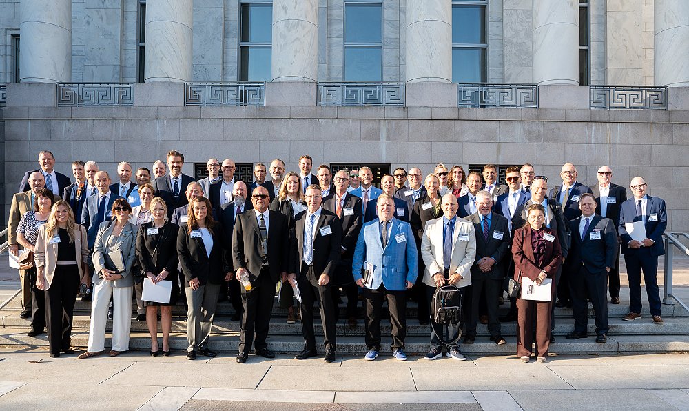 group shot in front of Capitol