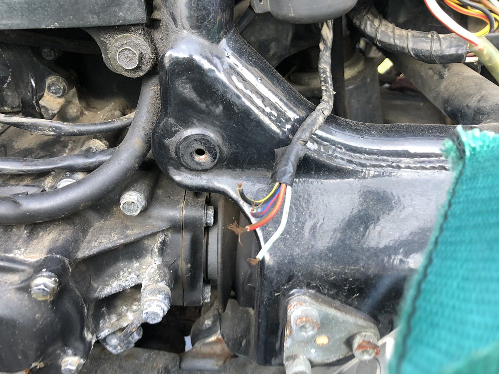 close view of severed wires