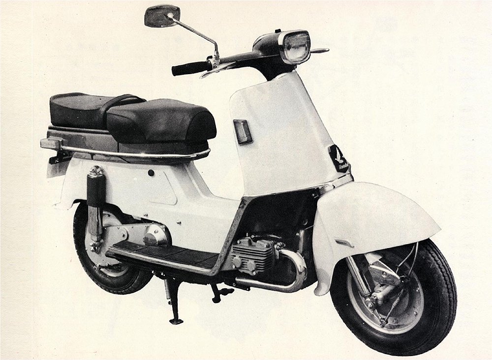 The Honda Juno M80 scooter.