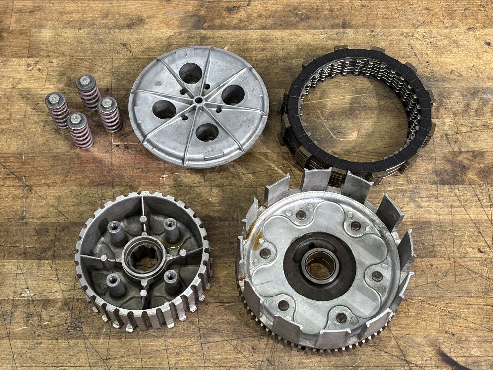 Motorcycle clutch components