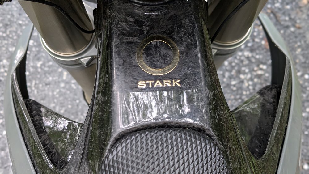 view of carbon fiber parts from the cockpit perspective