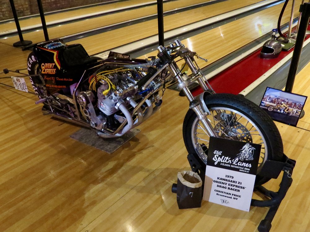 a long low drag racer with an air-cooled four-cylinder engine