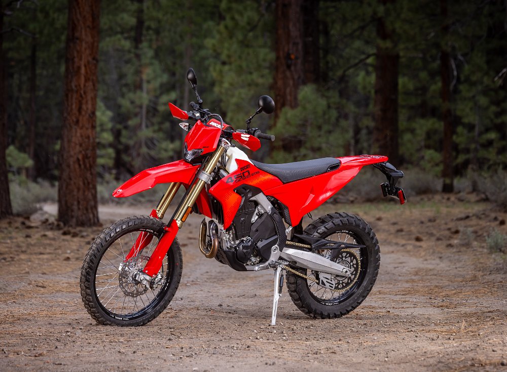 2027 Ducati Desmo450 EDS static left side