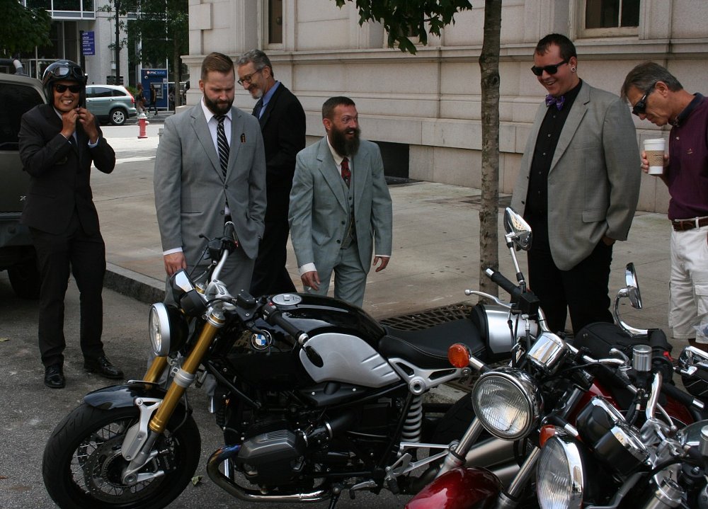 pre-ride socializing