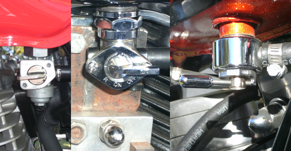 petcock in off position