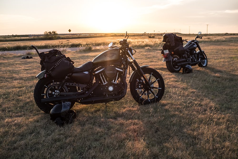 Harley-Davidson Iron 883 and Fat Boy S