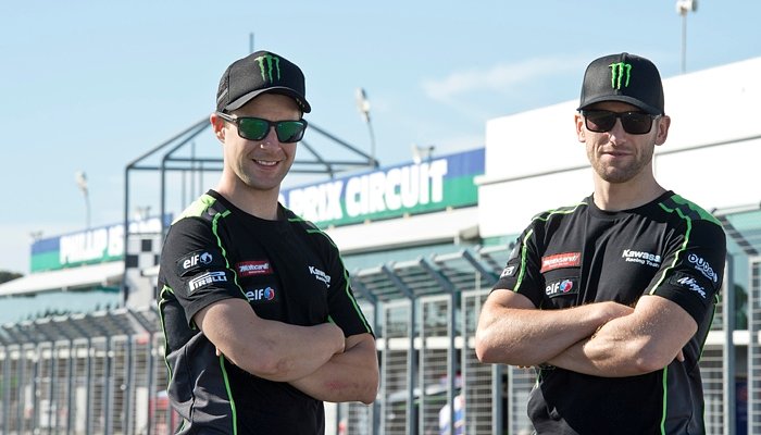 Tom Sykes and Jonathan Rea
